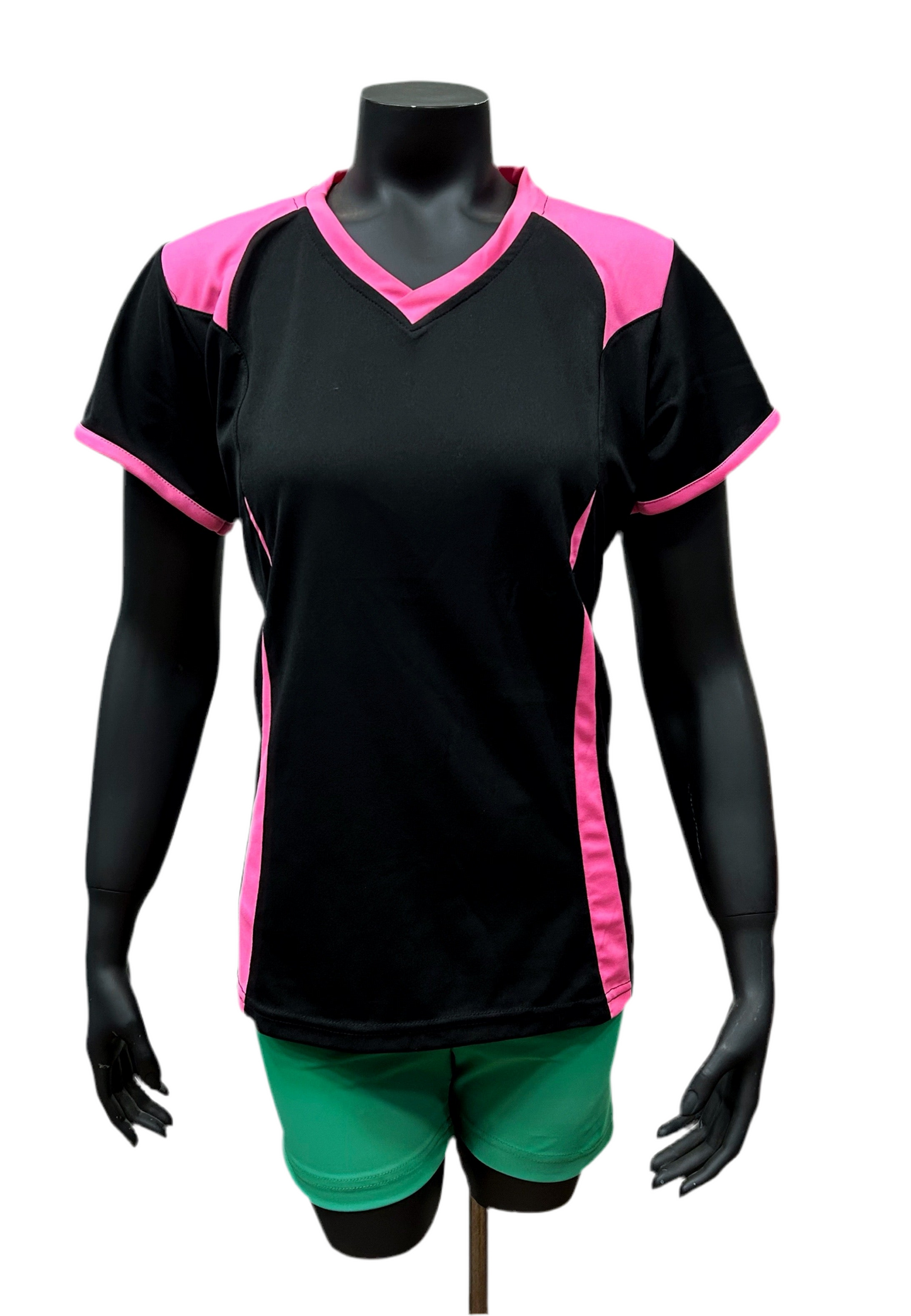 Camiseta dama Negro - Rosado