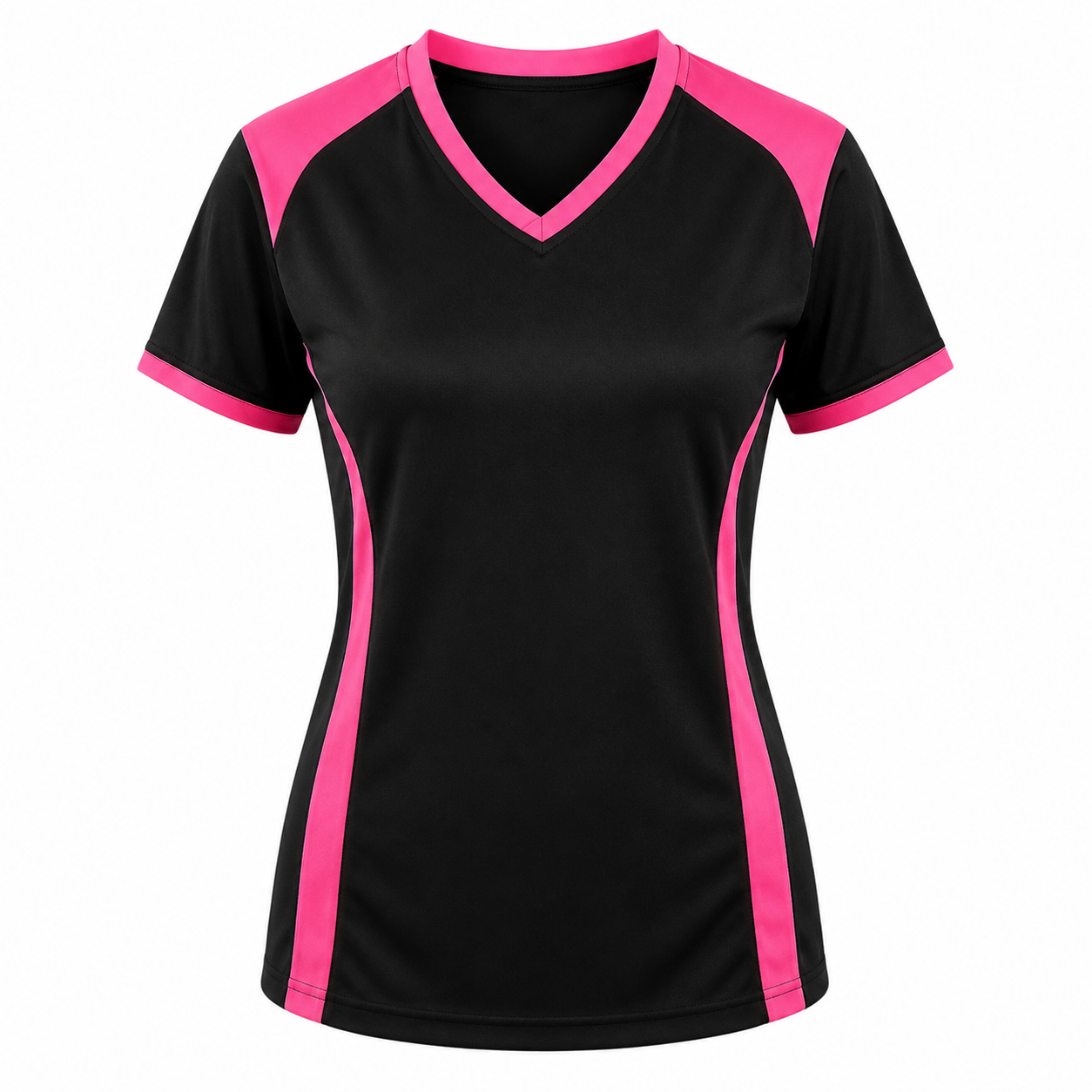Camiseta dama Negro - Rosado