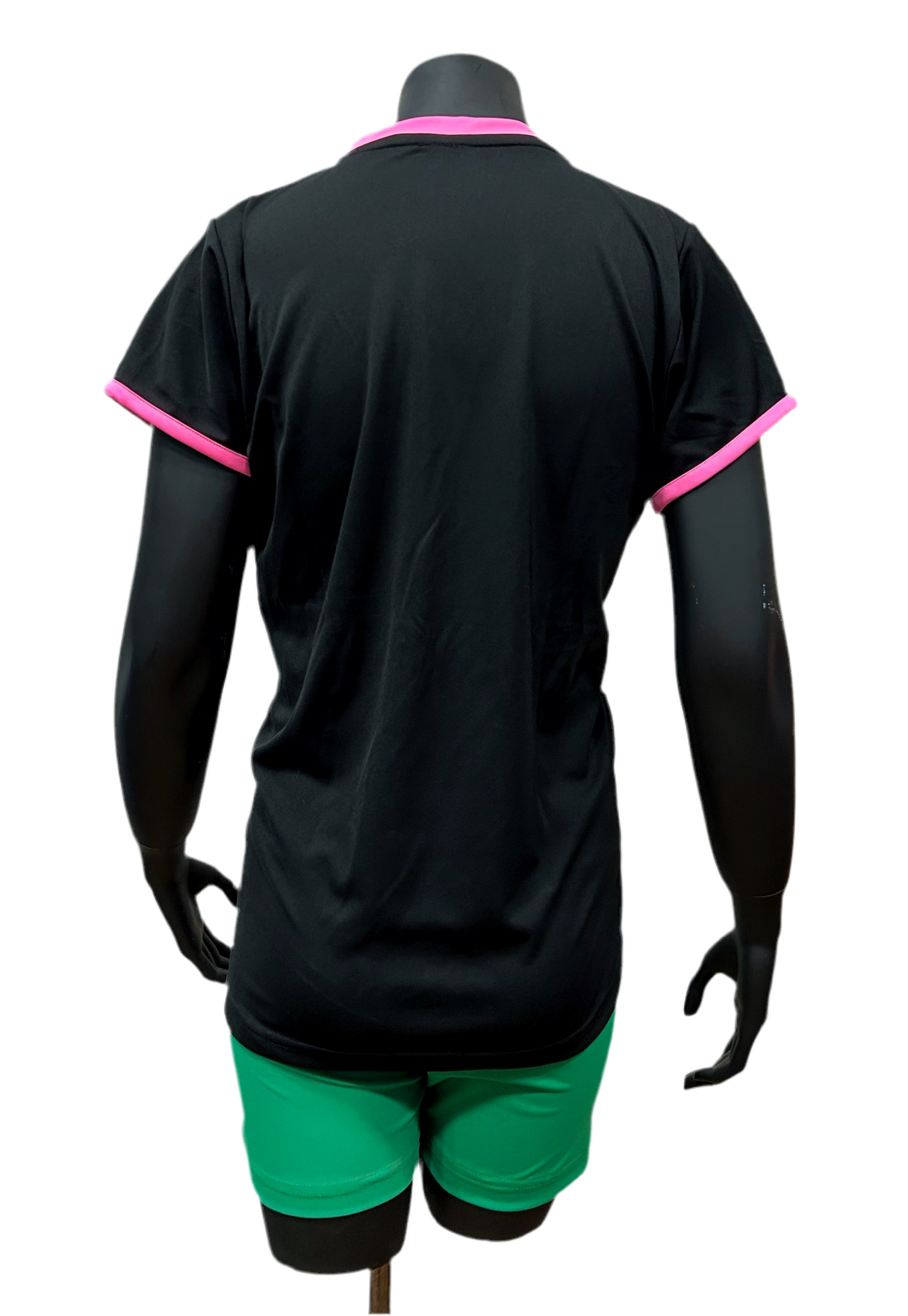 Camiseta dama Negro - Rosado