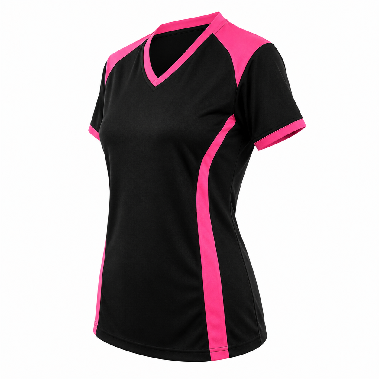 Camiseta dama Negro - Rosado