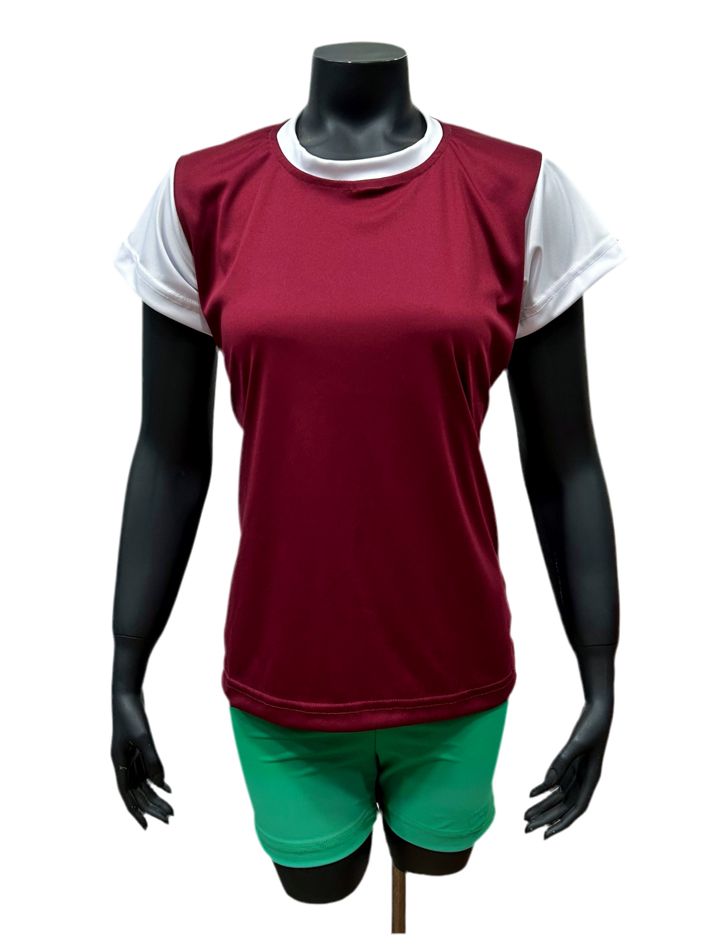 Camiseta dama Lisa Burdeo - Blanco