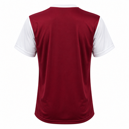 Camiseta Dama Lisa Burdeo Blanco DryFit – Confección Nacional | LJS