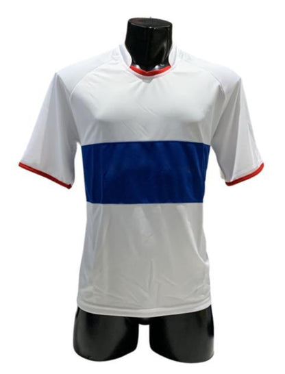 Camiseta Blanco - Azul - Rojo