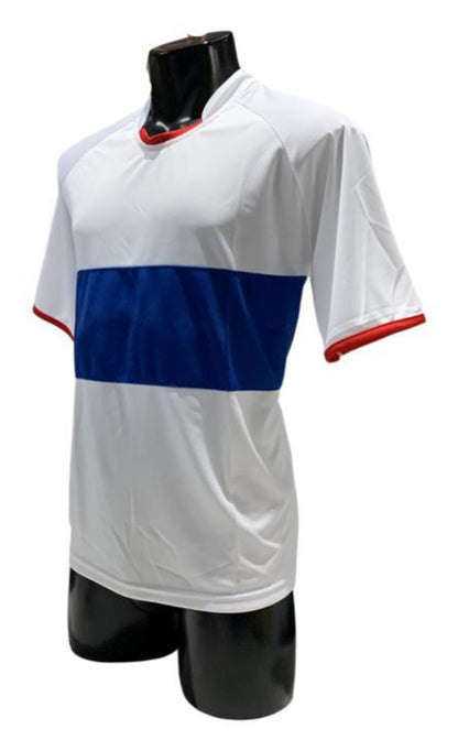 Camiseta Blanco - Azul - Rojo