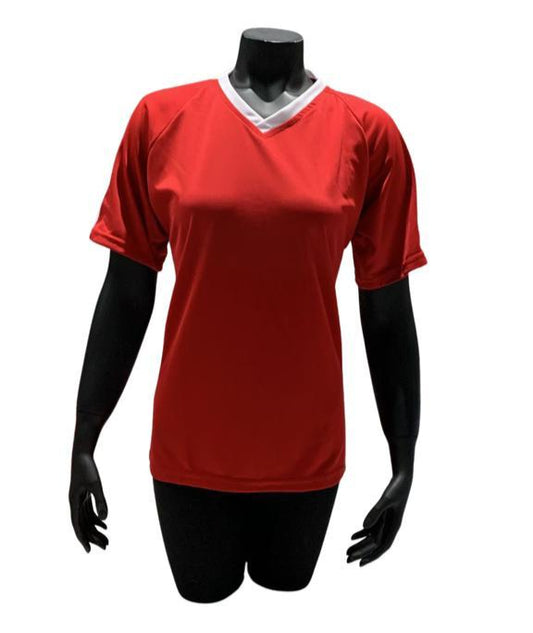 Camiseta dama Rojo - Blanco