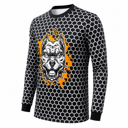Camiseta Deportiva Dry Fit Sublimada Pitbull – Entrenamiento y Arquero de Fútbol