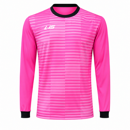 Camiseta Deportiva Dry Fit Sublimada Rosada – Entrenamiento y Arquero de Fútbol