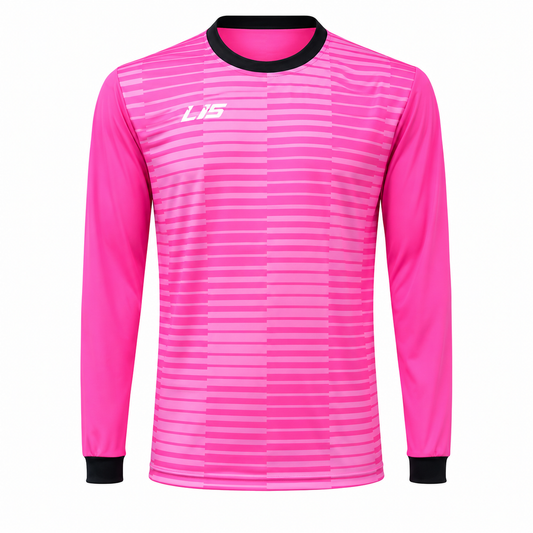 Camiseta Deportiva Dry Fit Sublimada Rosada – Entrenamiento y Arquero de Fútbol