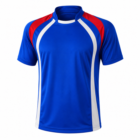 Camiseta Dinamo Oceano Blanco Rojo DryFit Personalizable | Confección Nacional