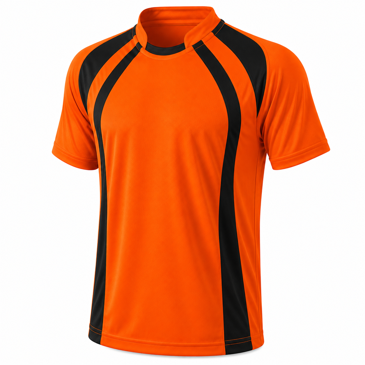 Camiseta Dínamo Naranja Negro Personalizable | Confección Nacional