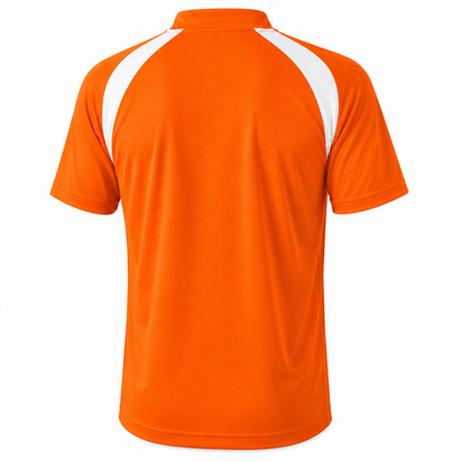 Camiseta Dínamo Naranja Blanco Personalizable | Confección Nacional