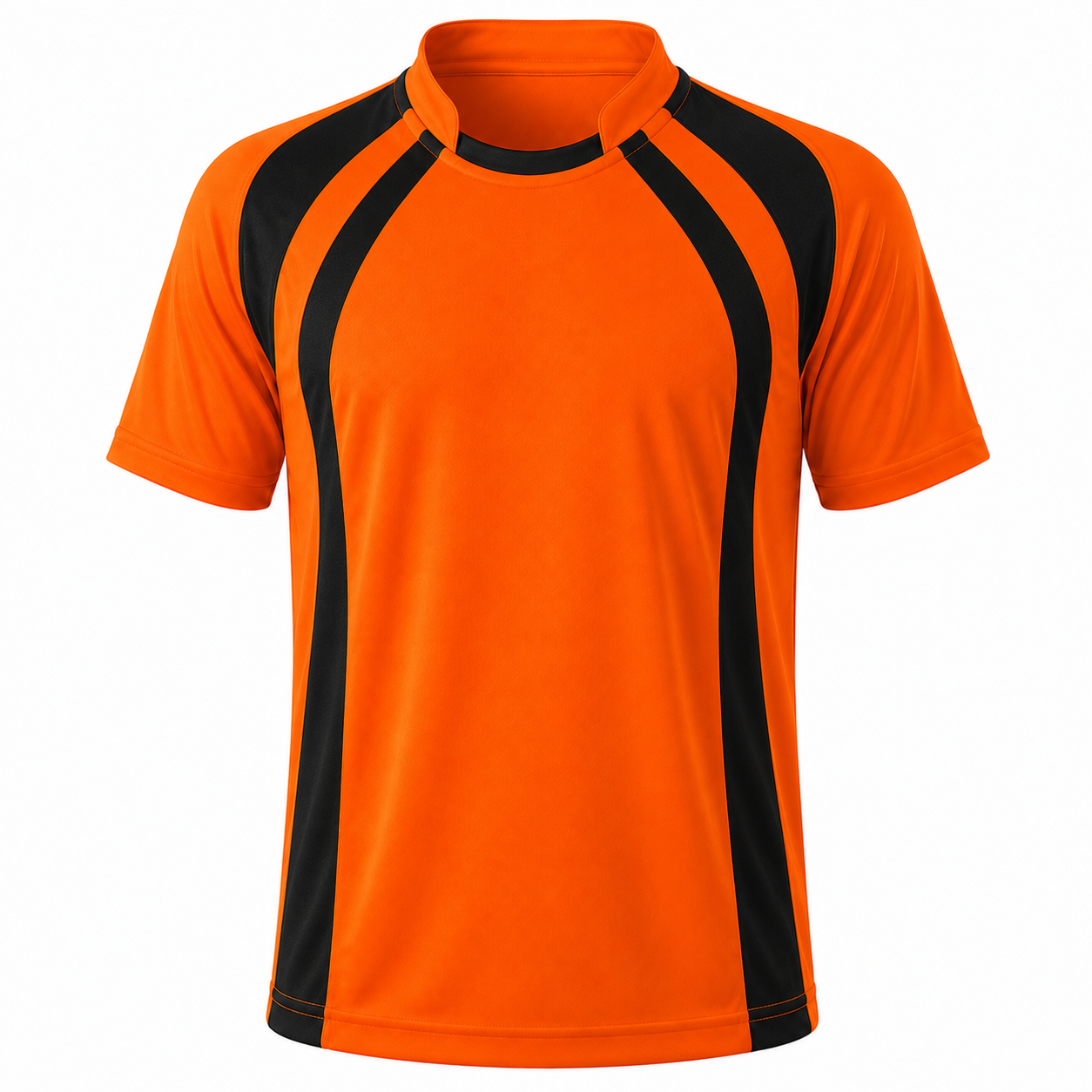 Camiseta Dínamo Naranja Negro Personalizable | Confección Nacional
