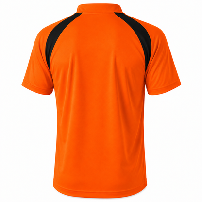 Camiseta Dínamo Naranja Negro Personalizable | Confección Nacional