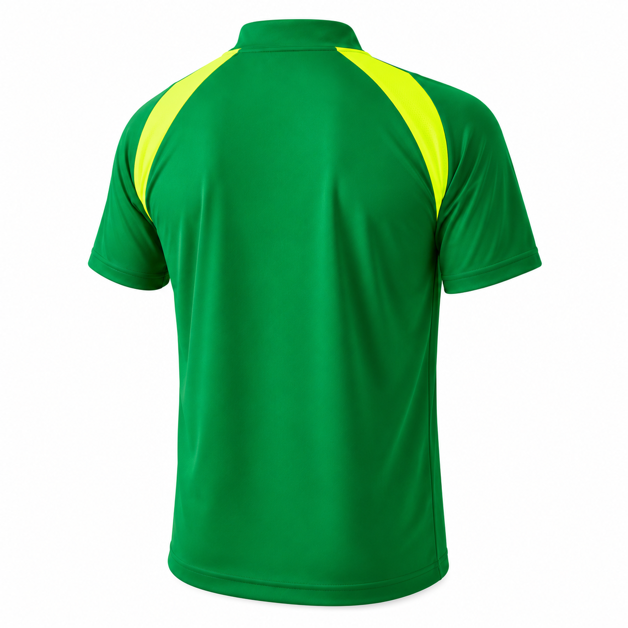 Camiseta Dinamo Verde con Amarillo Flúor DryFit Personalizable | Confección Nacional