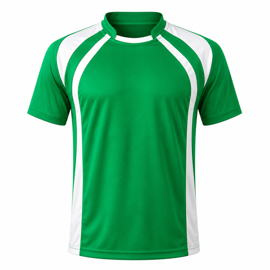 Camiseta Dinamo Verde Blanco DryFit Personalizable | Confección Nacional
