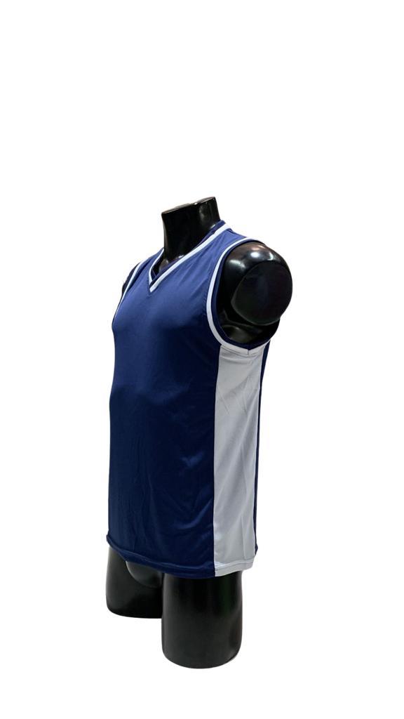 Camiseta Mundial Azul Marino/Blanco Varón – Básquetbol | S | M | L | XL || LJS