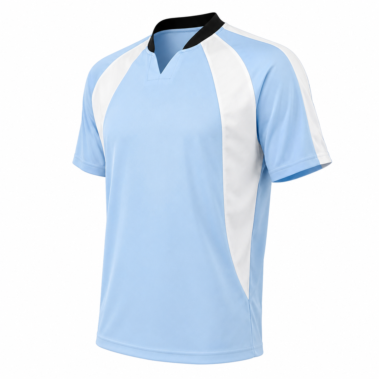 Camiseta Celeste/Blanco DryFit Personalizable | Confección Nacional