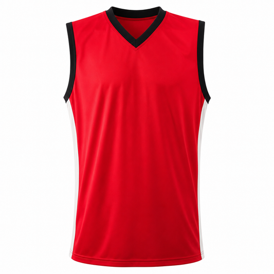 Camiseta Mundial Básquetbol Varón Rojo Negro Blanco | Confección Nacional