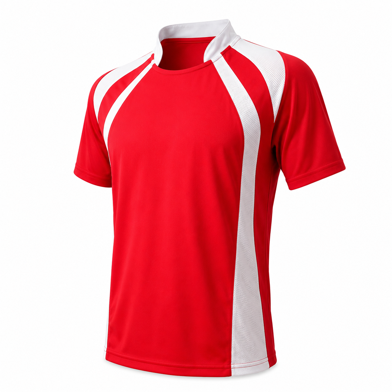 Camiseta Dinamo Roja/Blanca DryFit Personalizable | Confección Nacional