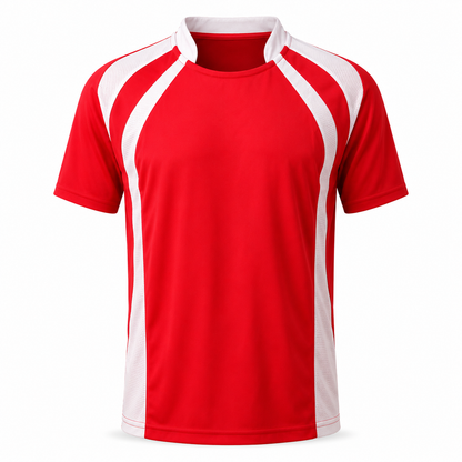 Camiseta Dinamo Roja/Blanca DryFit Personalizable | Confección Nacional