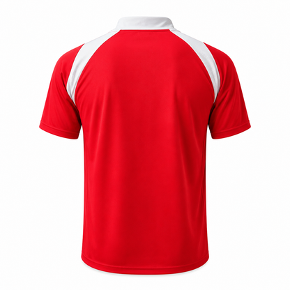 Camiseta Dinamo Roja/Blanca DryFit Personalizable | Confección Nacional