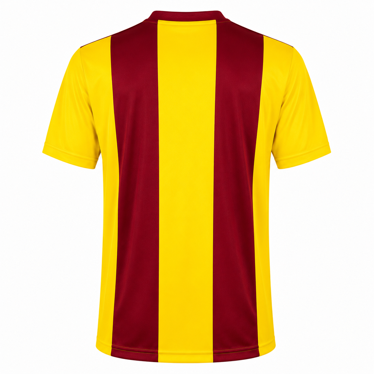 Camiseta Rayada Amarillo Burdeo DryFit – Confección Nacional