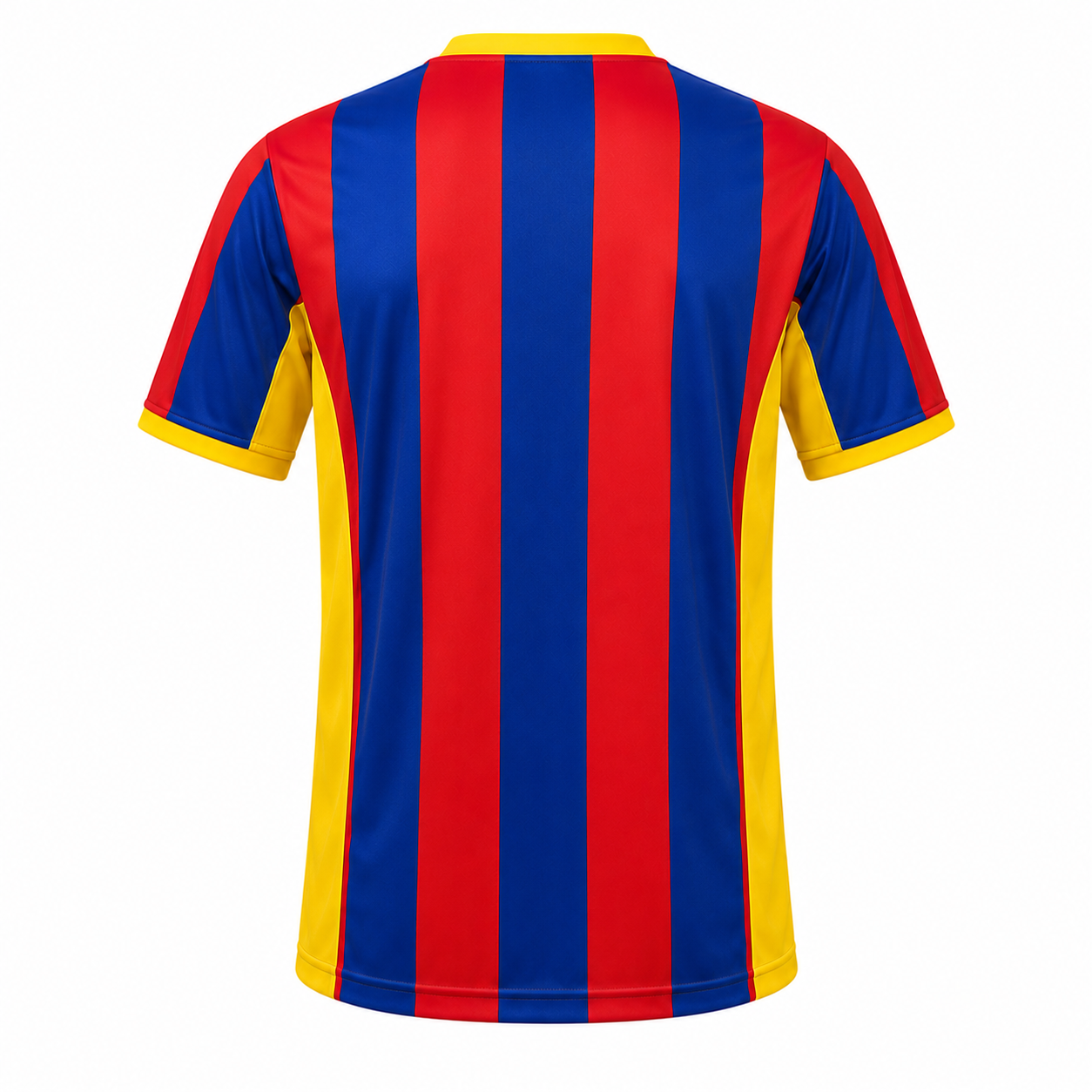 Camiseta Rayada Azul Rojo Amarillo DryFit – Confección Nacional