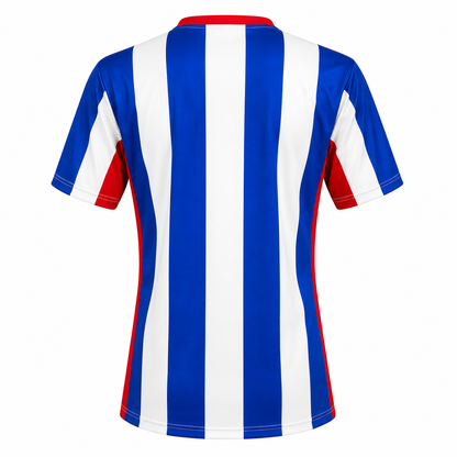 Camiseta Rayada Blanco Azul Rojo DryFit – Confección Nacional