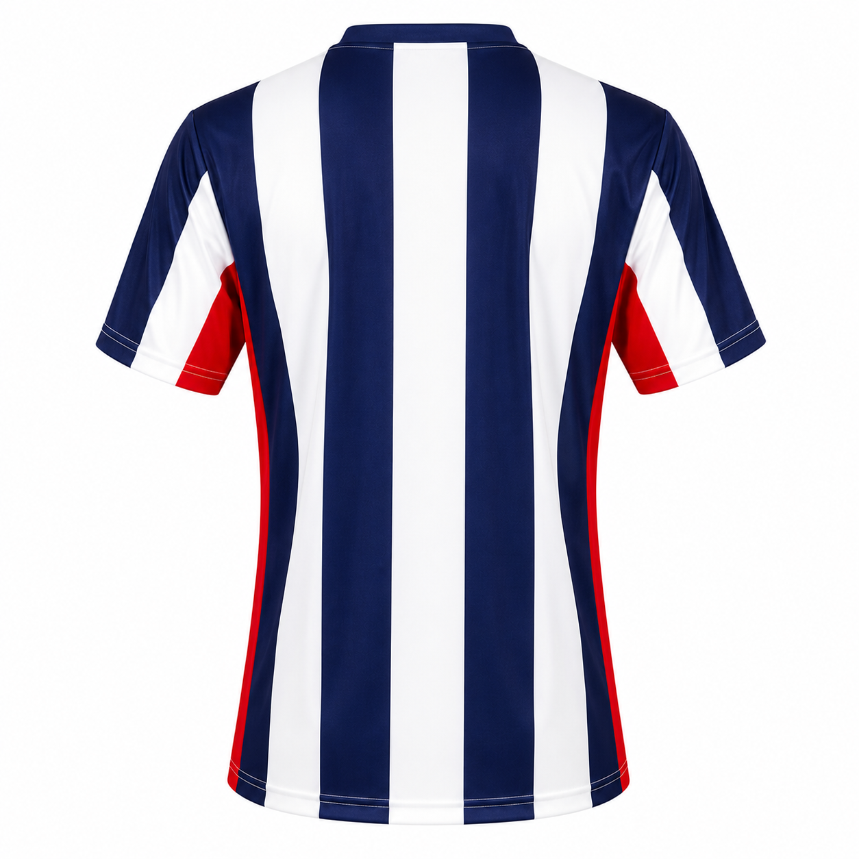 Camiseta Rayada Blanco Azul Marino Rojo DryFit – Confección Nacional