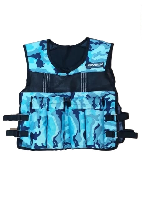 Chaleco 10 Kg Lastre Deportivo Azul