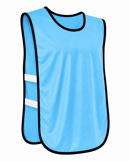 Petos Deportivo Celeste Con Elásticos