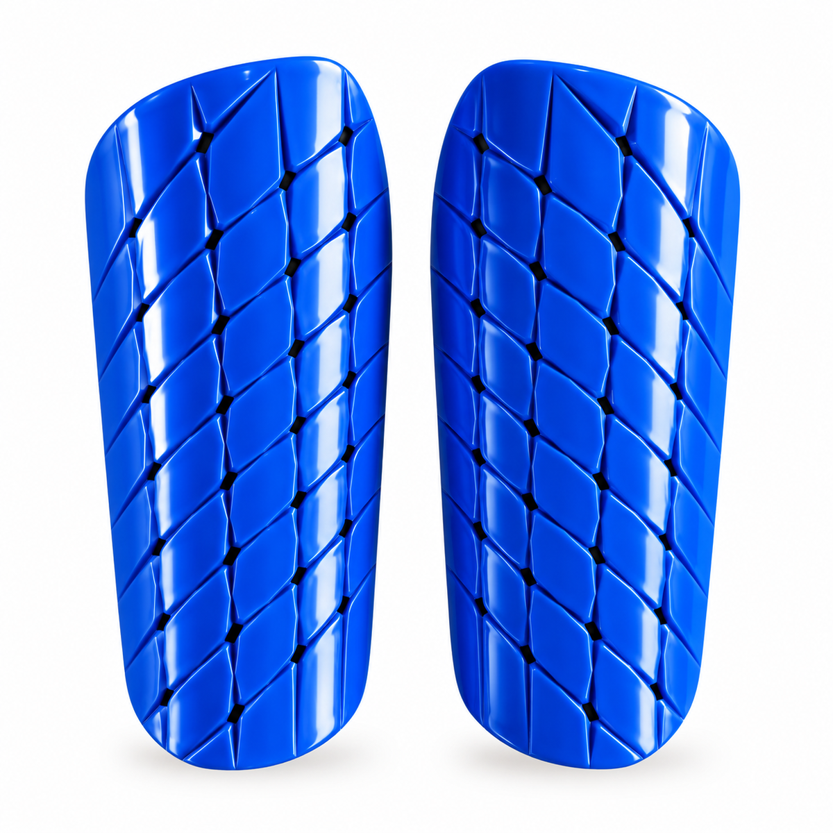 Canilleras de fútbol adulto sin velcro diseño rombos
