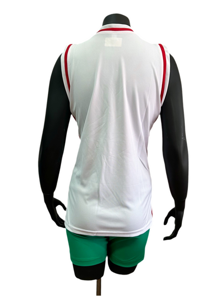 Camiseta mundial dama blanco/rojo