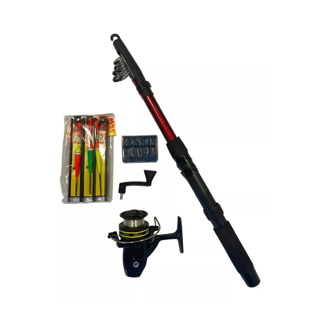 Set pesca - caña de pescar con accesorios
