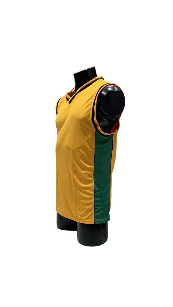 Camiseta mundial varón oro/verde/negro