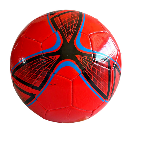 Balón fútbol N°5 Rojo - Negro - Azul