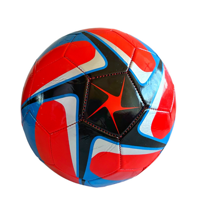 Balón fútbol N°5 Rojo - Gris - Negro