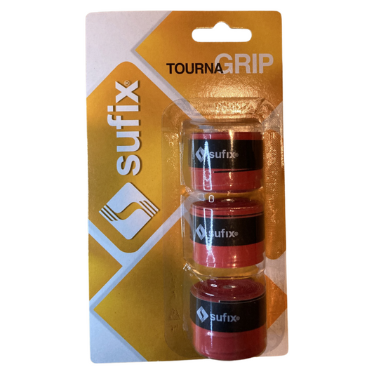 Grip sufix tenis Rojo 3 unidades