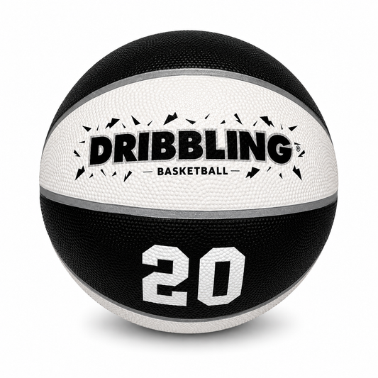Balón Basquetbol Blanco con Negro DRB n°3 - n°5 - n°6 - n°7
