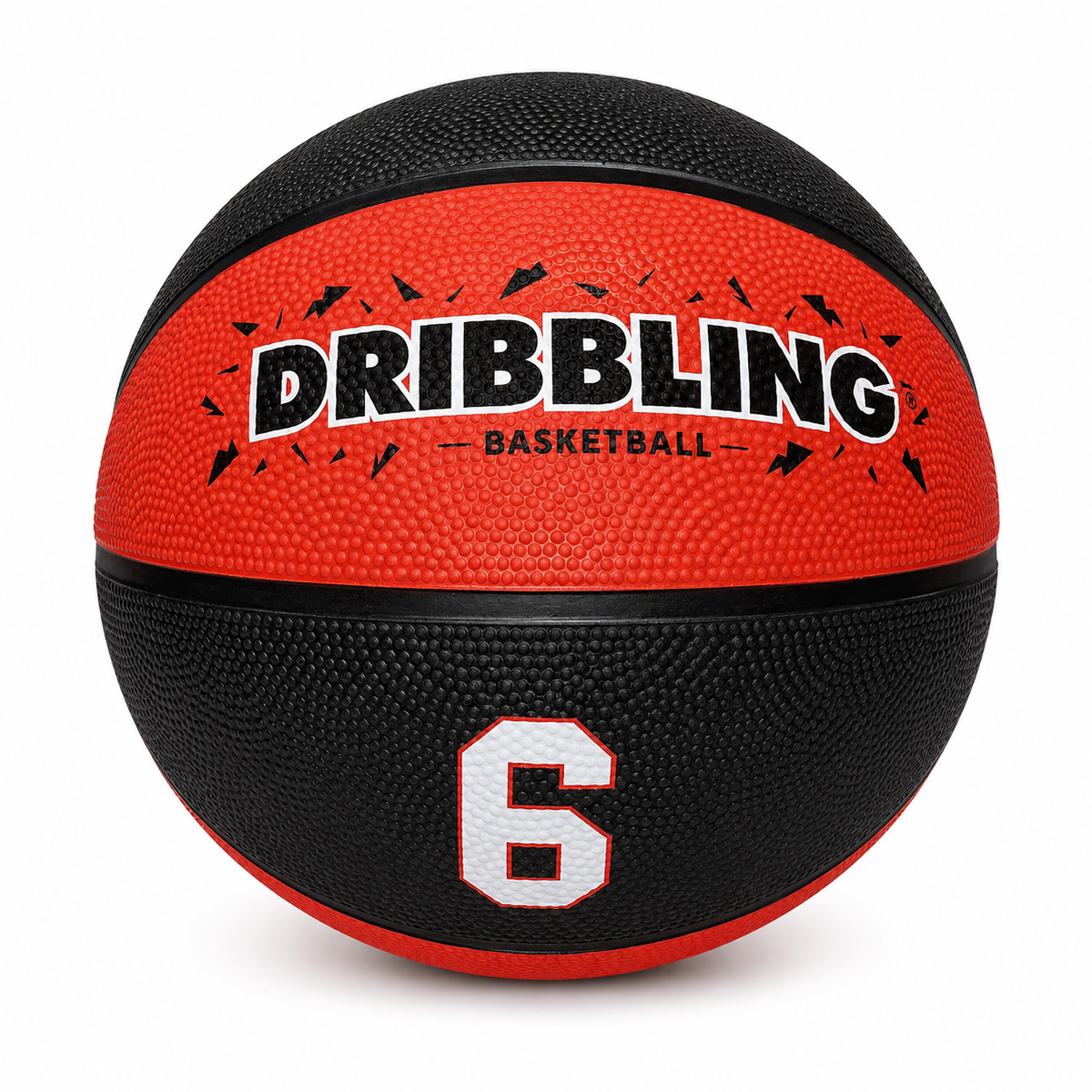 Balón Basquetbol Rojo con Negro DRB n°3 - n°5 - n°6 - n°7