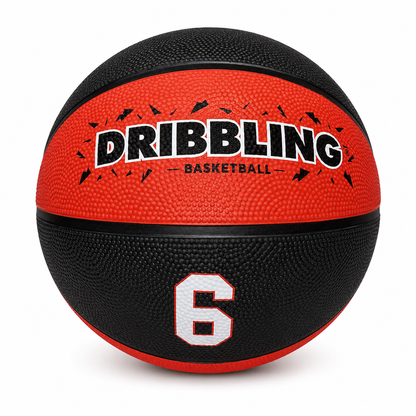 Balón Basquetbol Rojo con Negro DRB n°3 - n°5 - n°6 - n°7