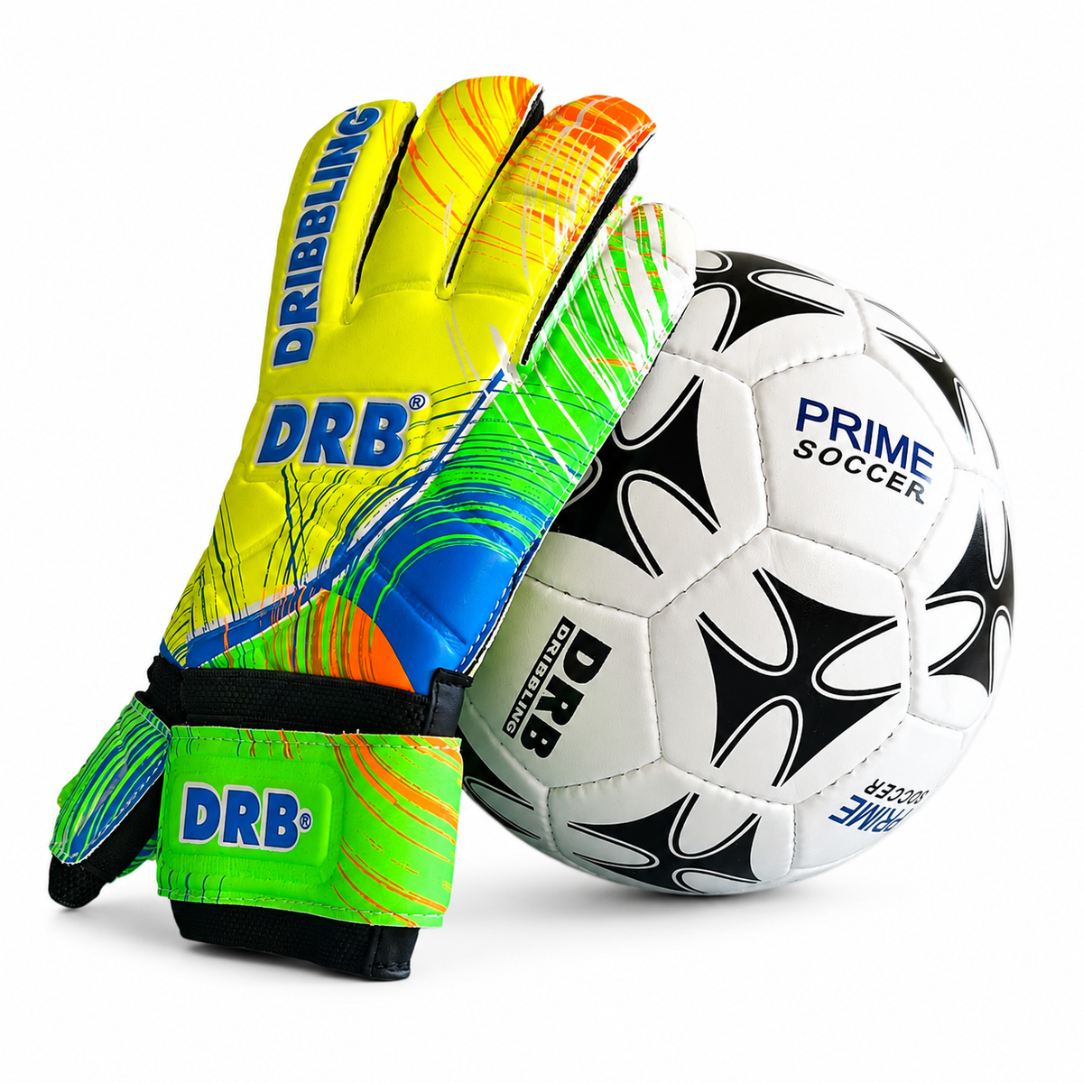 Balón De Fútbol Prime Nº5 + Guante De Arquero Jet Amarillo