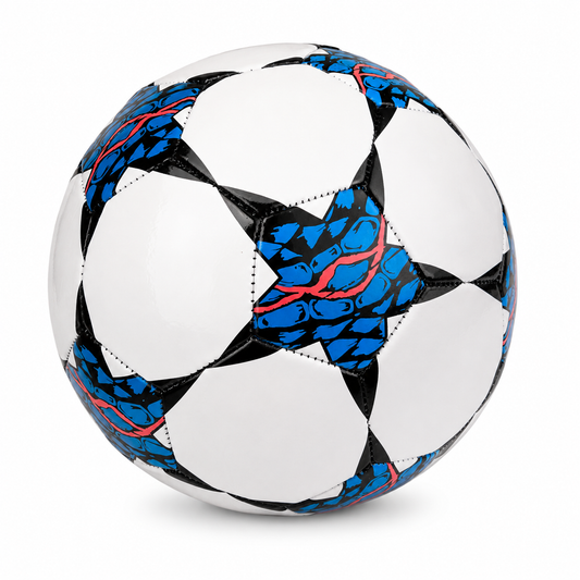 Balón fútbol eco N°5 Blanco - Azul - Rosa