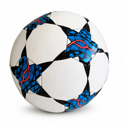Balón fútbol eco N°5 Blanco - Azul - Rosa