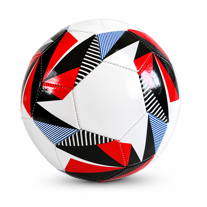Balón fútbol eco N°5 Blanco - Rojo - Azul