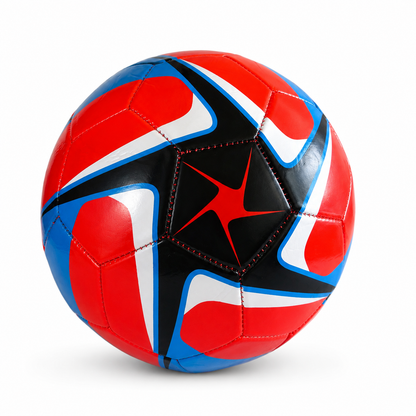 Balón fútbol eco N°5 Rojo - Gris - Negro
