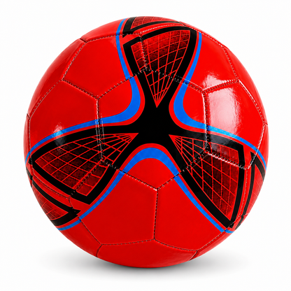 Balón fútbol eco N°5 Rojo - Negro - Azul