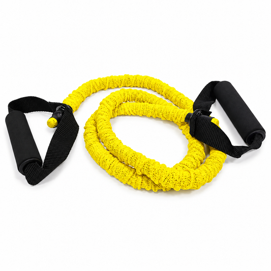 Banda de resistencia tubular con manilla amarilla de 40 - 45 LB Pro