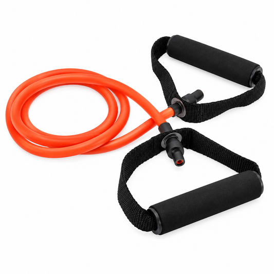 Banda de resistencia tubular con manilla naranja de 40 - 45 LB