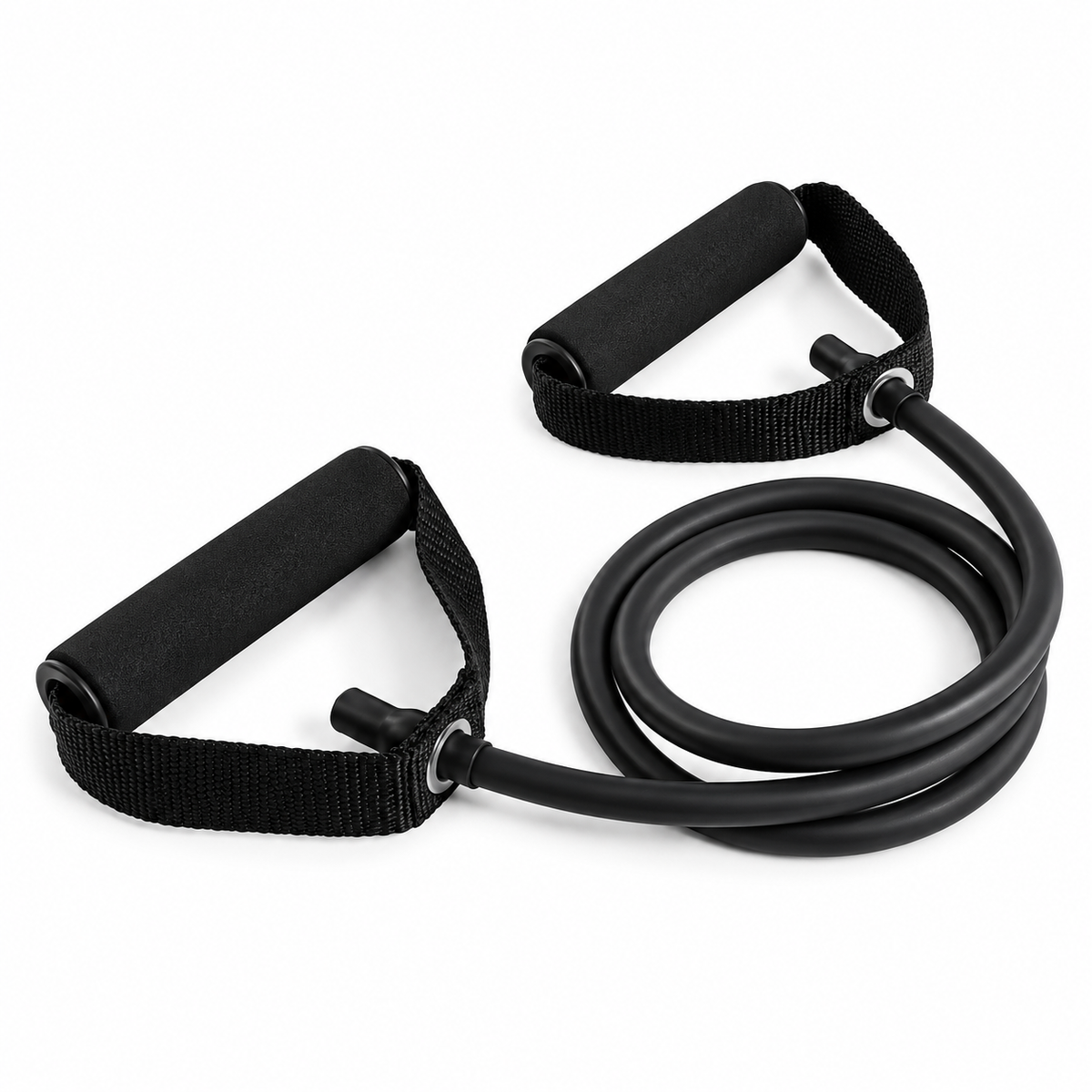 Banda de resistencia tubular con manilla negra de 30 - 35 LB